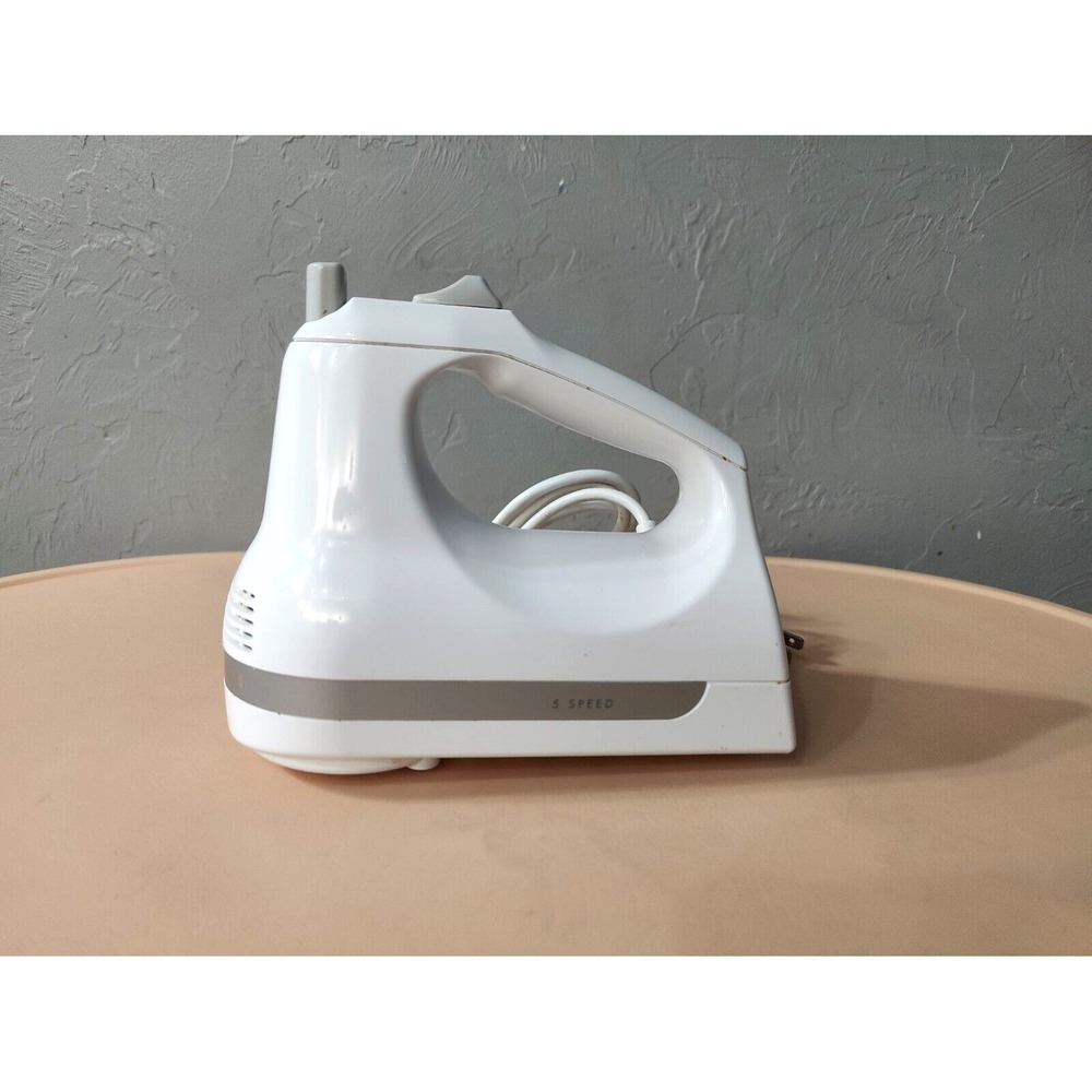 KitchenAid KHM5APWH7 White Hand Mixer Tested Runs‎ No Beaters